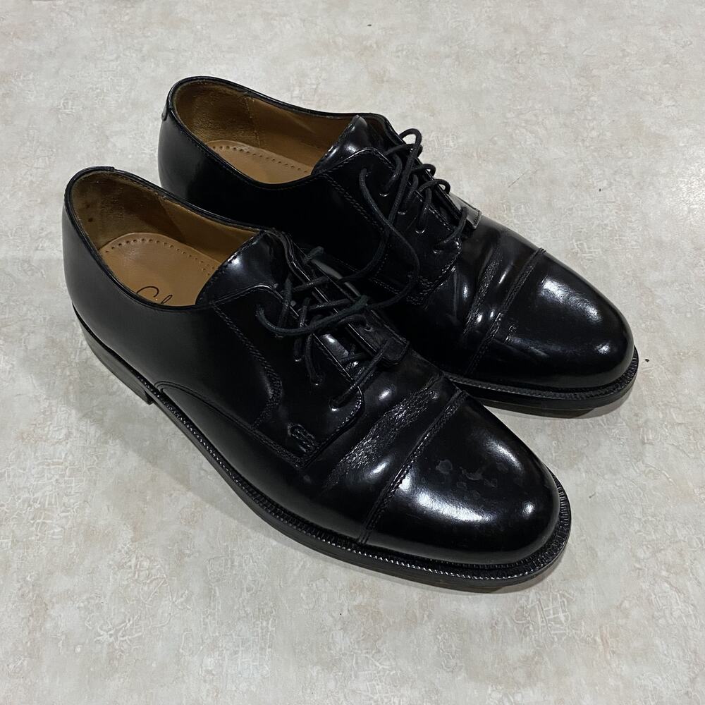Cole Haan Men's Cap Toe Oxford Dress Shoes Black Leather Size 7 - Picture 2 of 9